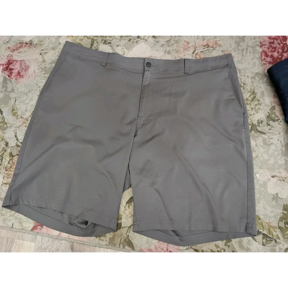 3 PGA Tour Men's 44 Golf Shorts Flat Front Stretch Navy Black Gray 10
